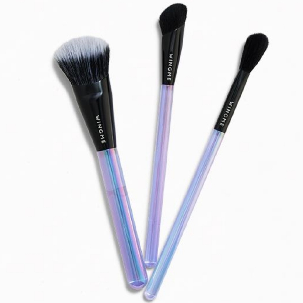 WINGME COSMETICS HALO SERIES ESSENTIAL BRUSH TRIO.